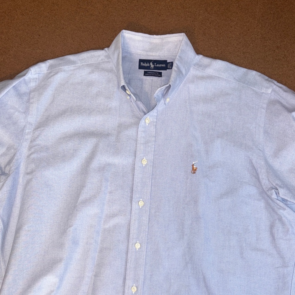 Ralph Lauren Light Blue Oxford Button-Down Shirt with Polo Pony Yarmouth